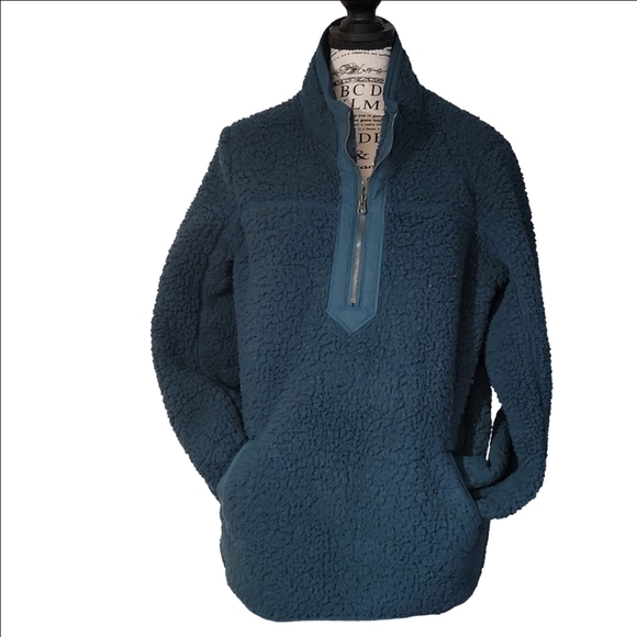 Time and Tru Jackets & Blazers - Time & tru 1/4 Zip Jacket Green Medium 8-10 women
